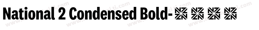National 2 Condensed Bold字体转换